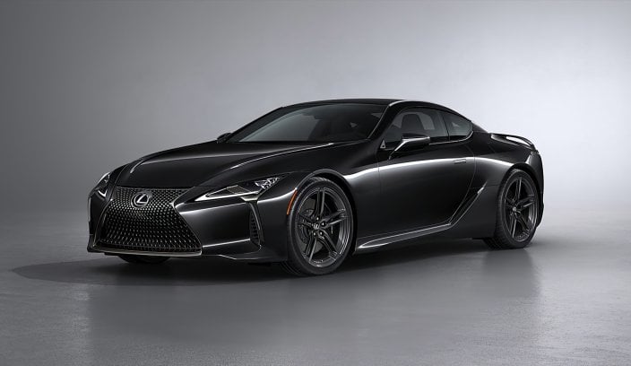 Lexus pokazał edycję specjalną LC500 Black inspiration Lexus LC500 Black sylwetka przód