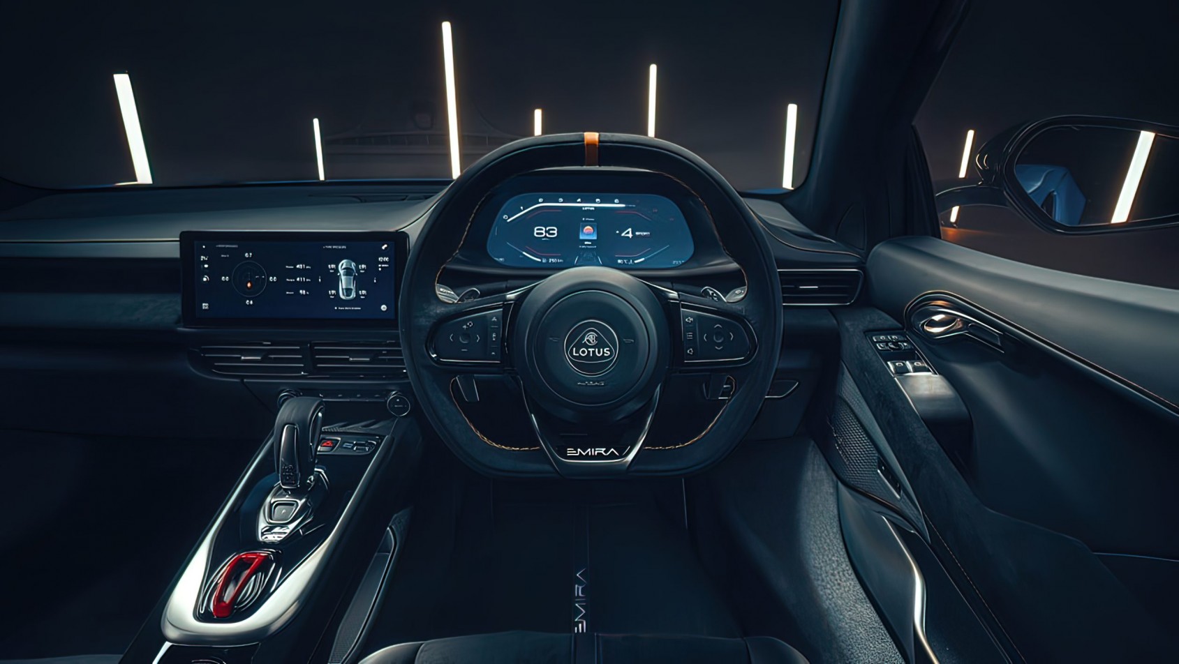 2022 Lotus Emira kokpit - wnętrze