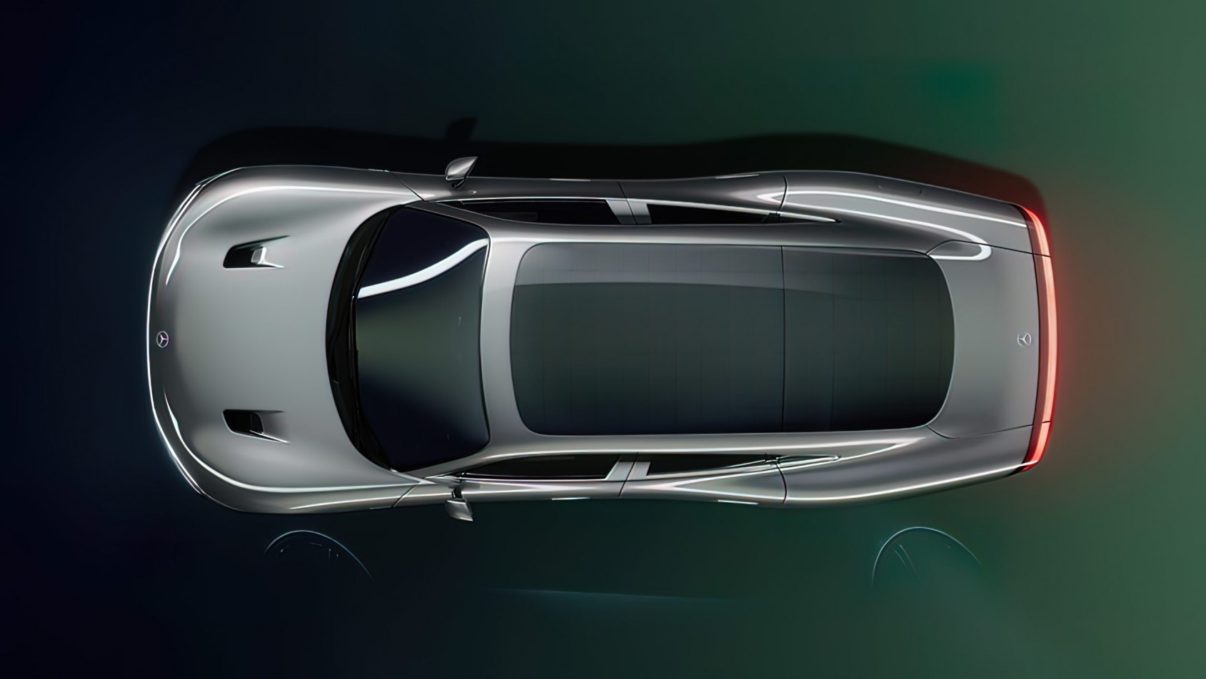 Mercedes Vision EQXX Concept z góry