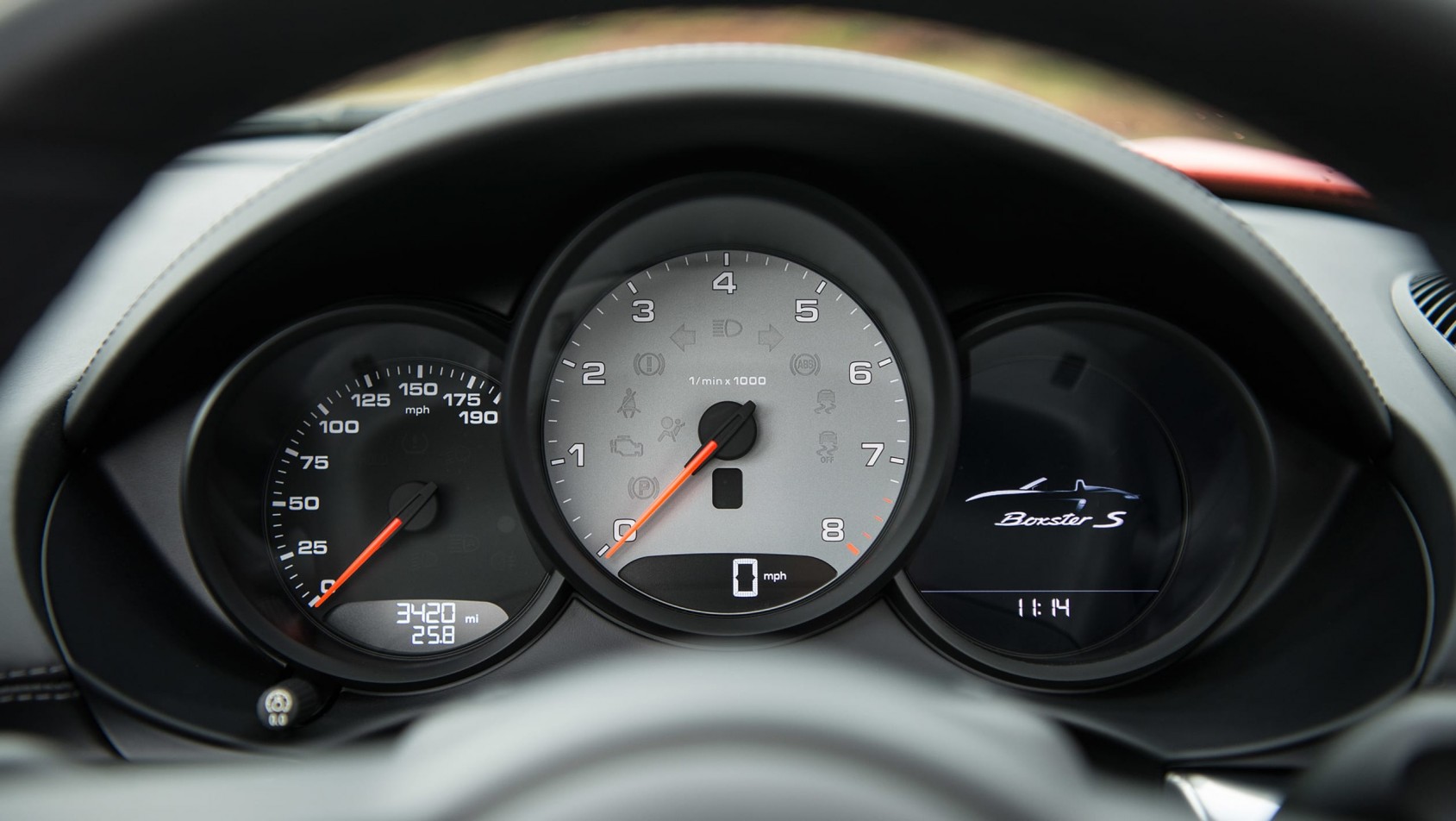 Porsche 718 Boxster zegary