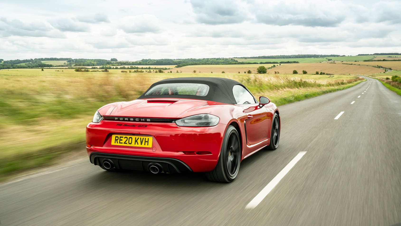 Porsche 718 Boxster sylwetka z tyłu