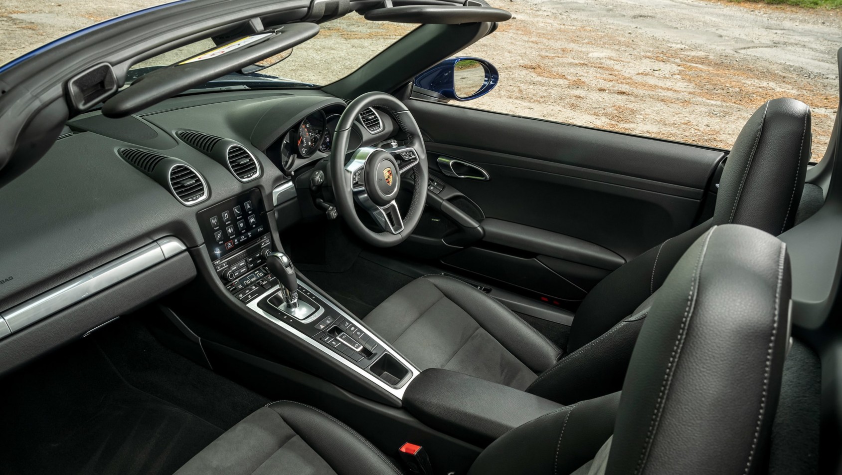 Porsche 718 Boxster wnętrze fotele