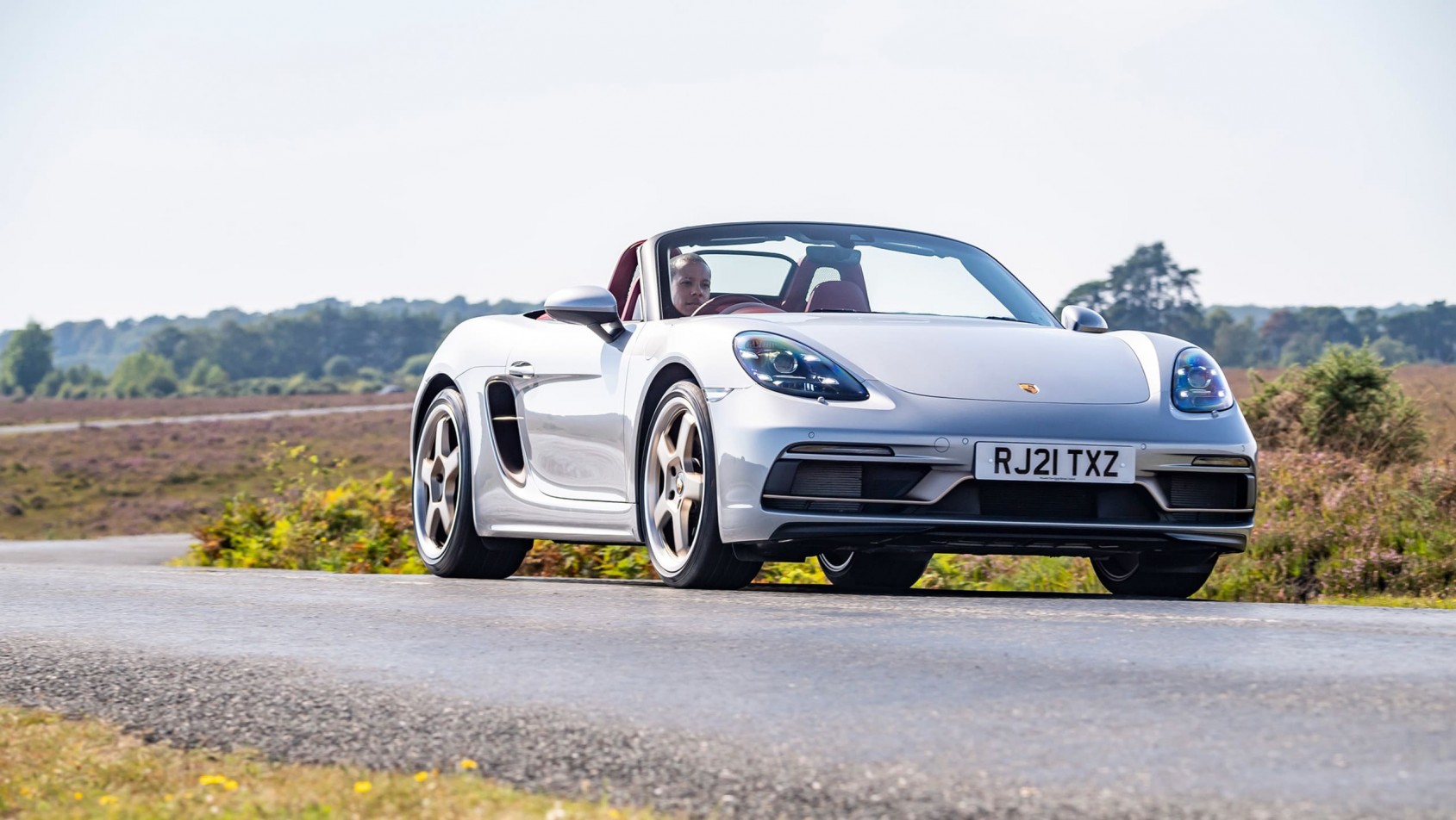 Porsche 718 Boxster cabrio srebrny