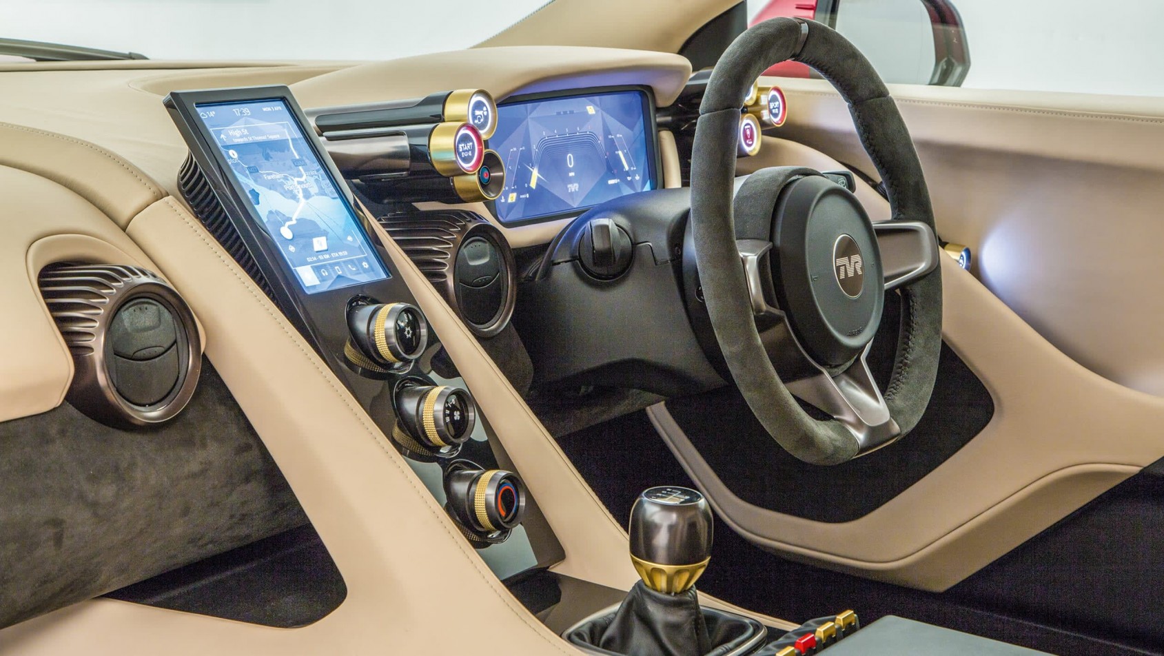 TVR Griffith wnętrze auta