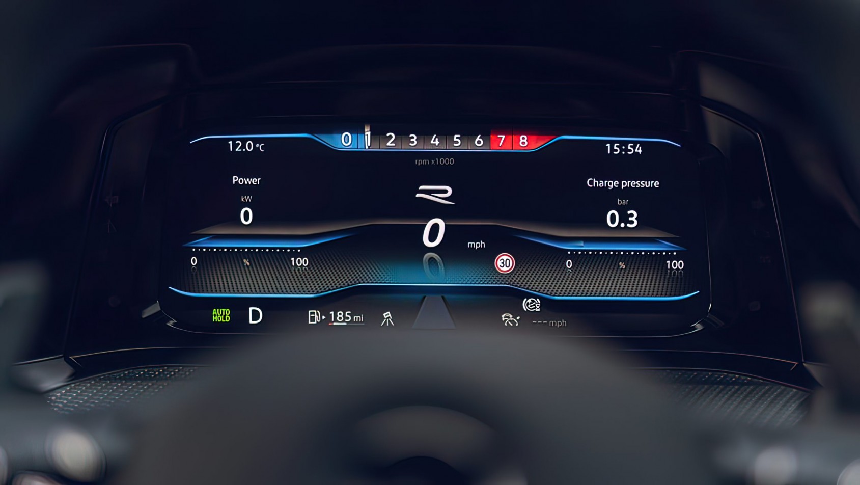 Volkswagen Golf R zegary