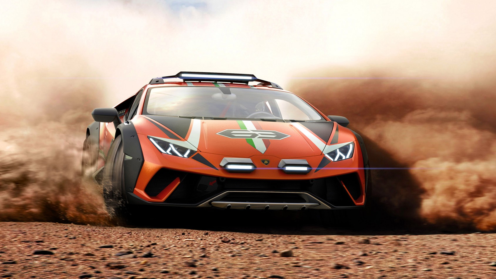 Lamborghini Huracan Sterrato Lamborghini Huracan Sterrato na pustyni