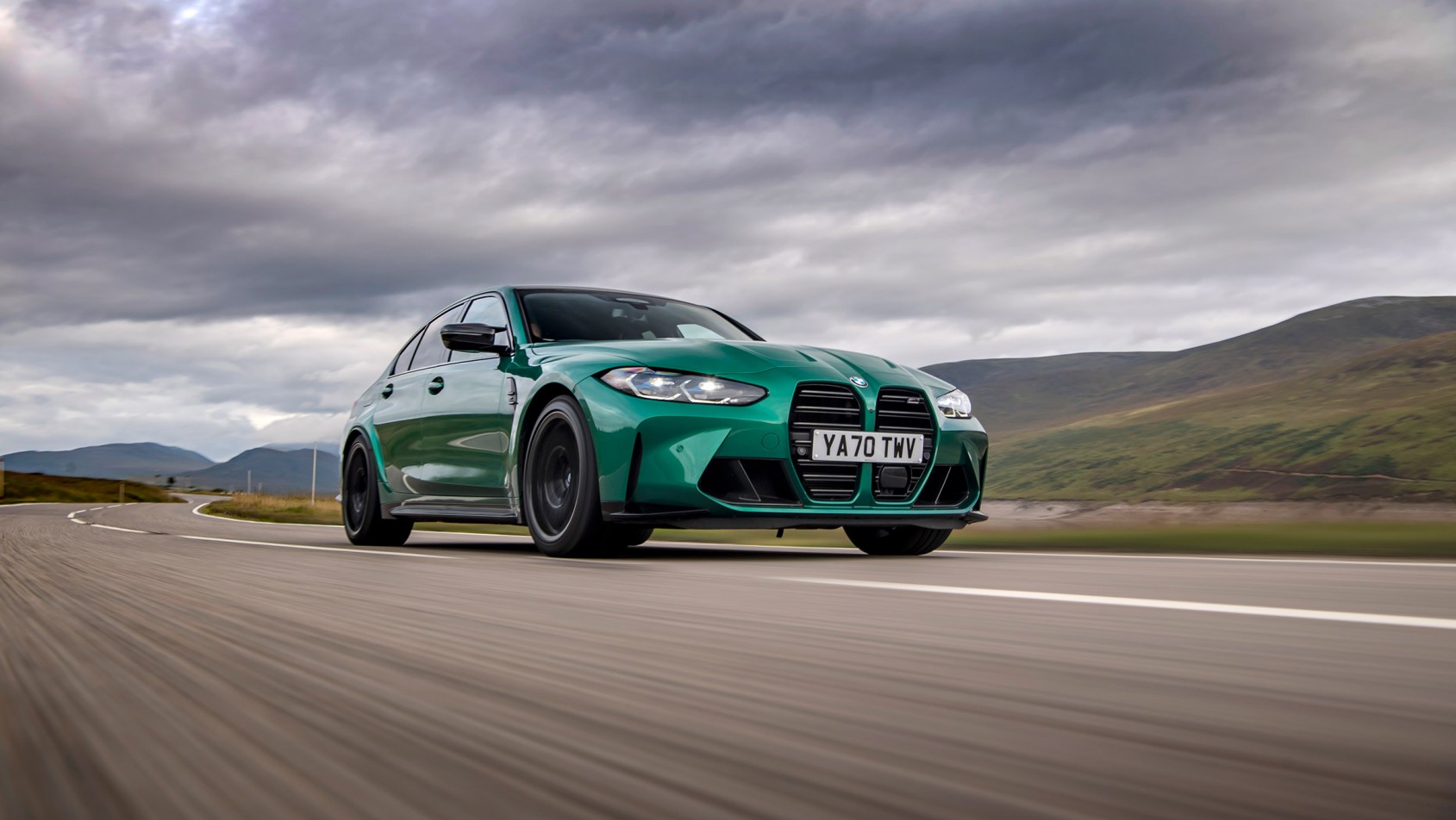 BMW M3 Competition na drodze