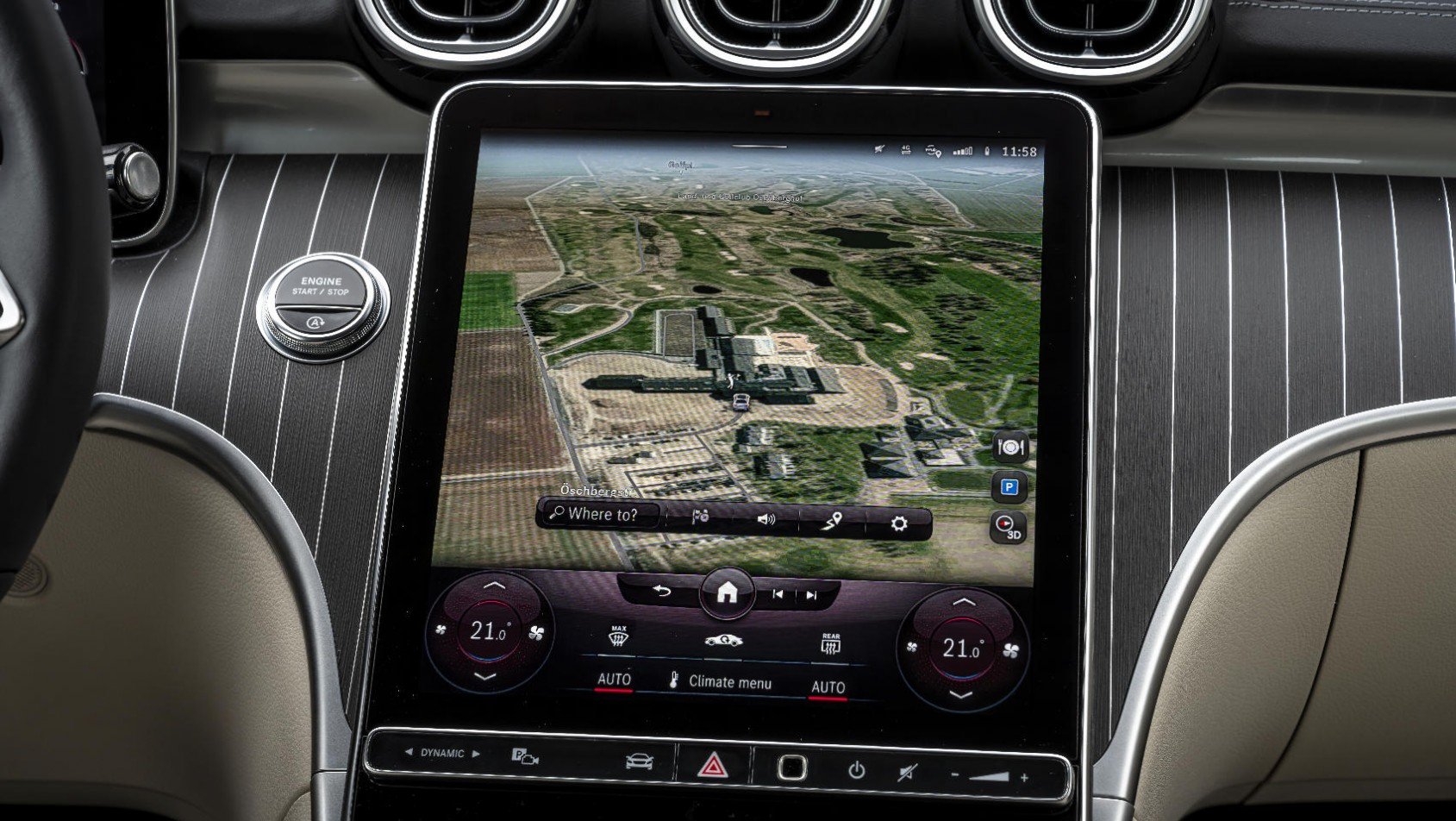 Mercedes klasy C kokpit