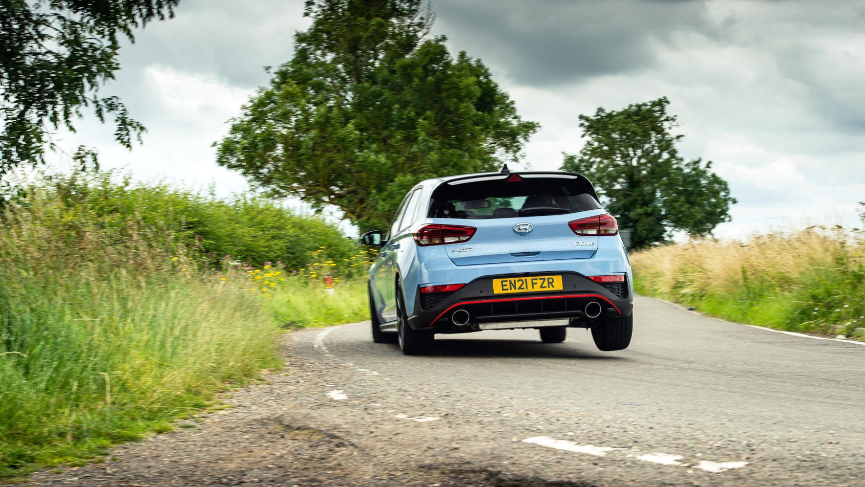 Hyundai-i30-N na drodze prędkość