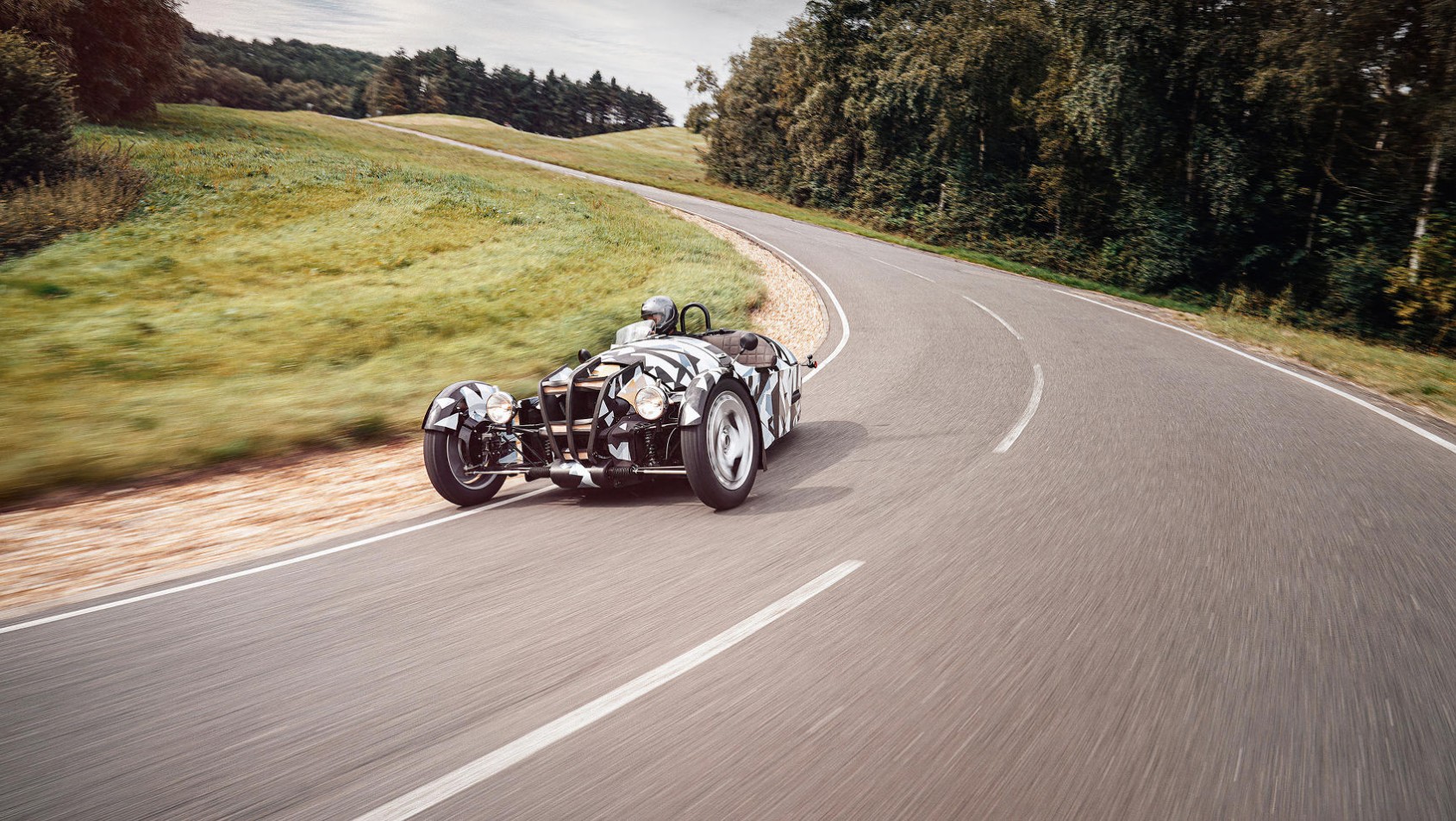 Morgan 3 wheeler prototyp na testach