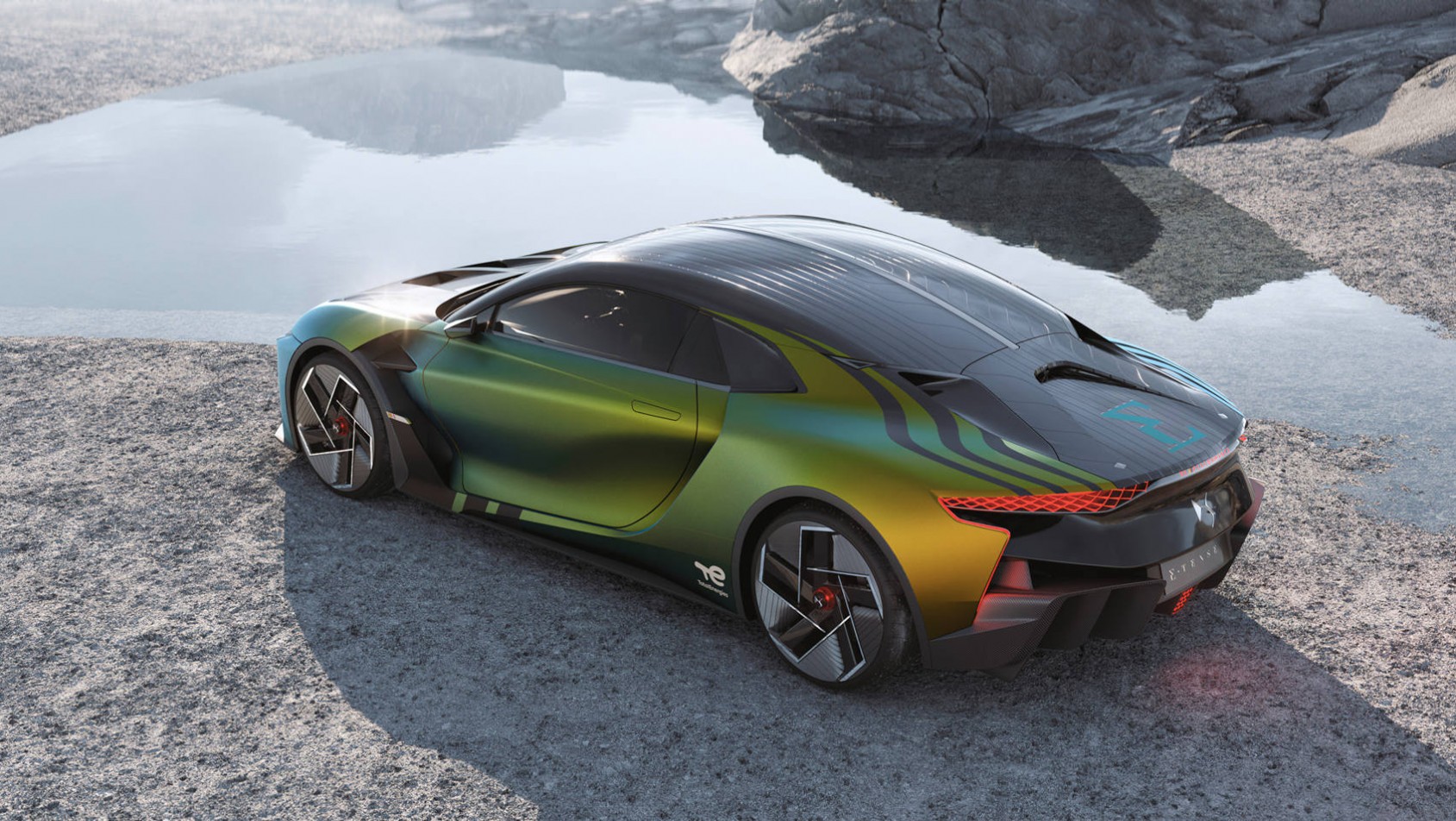DS E-Tense Performance z tyłu