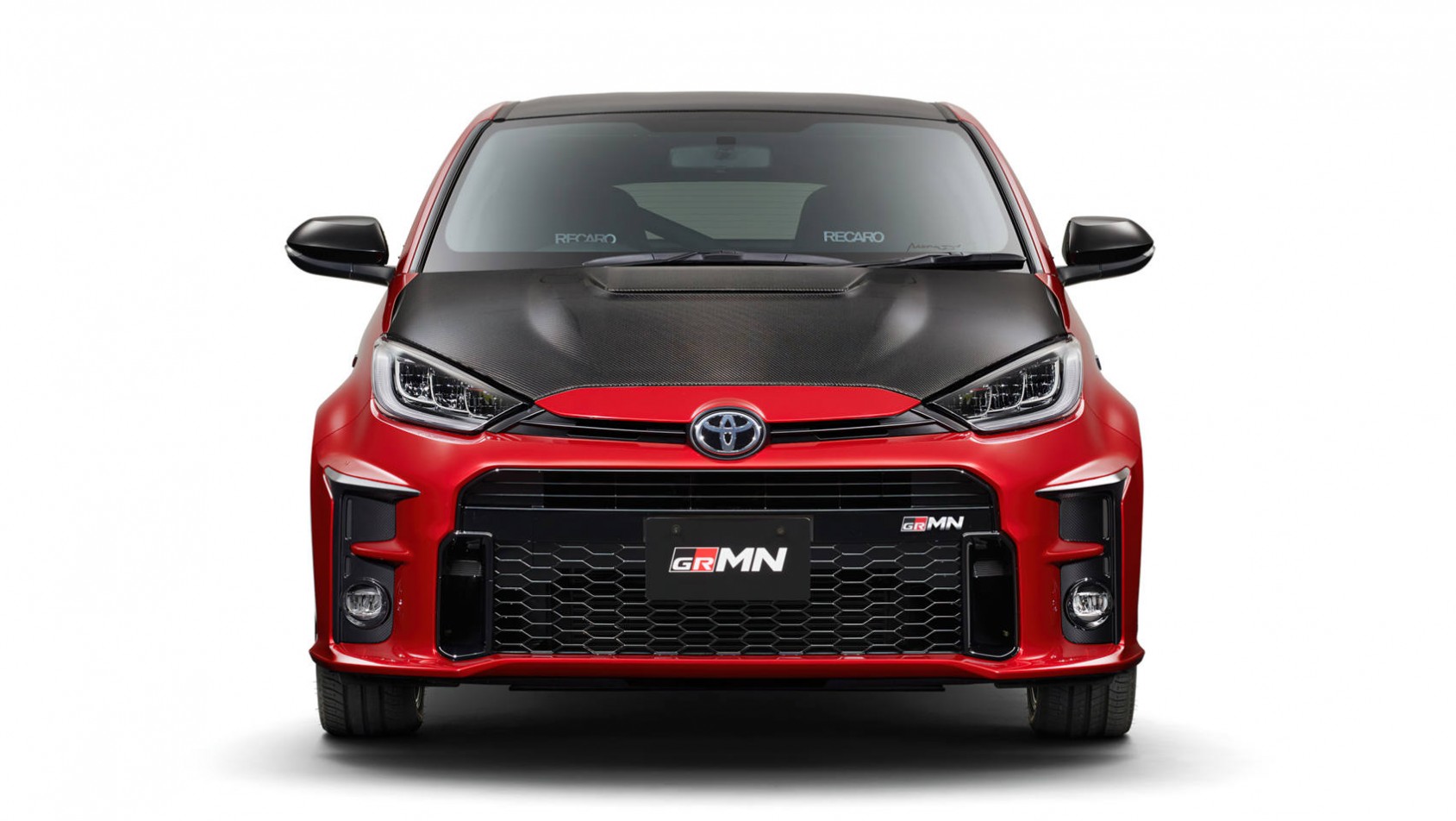 fron czerwonej Toyoty Yaris GRMN