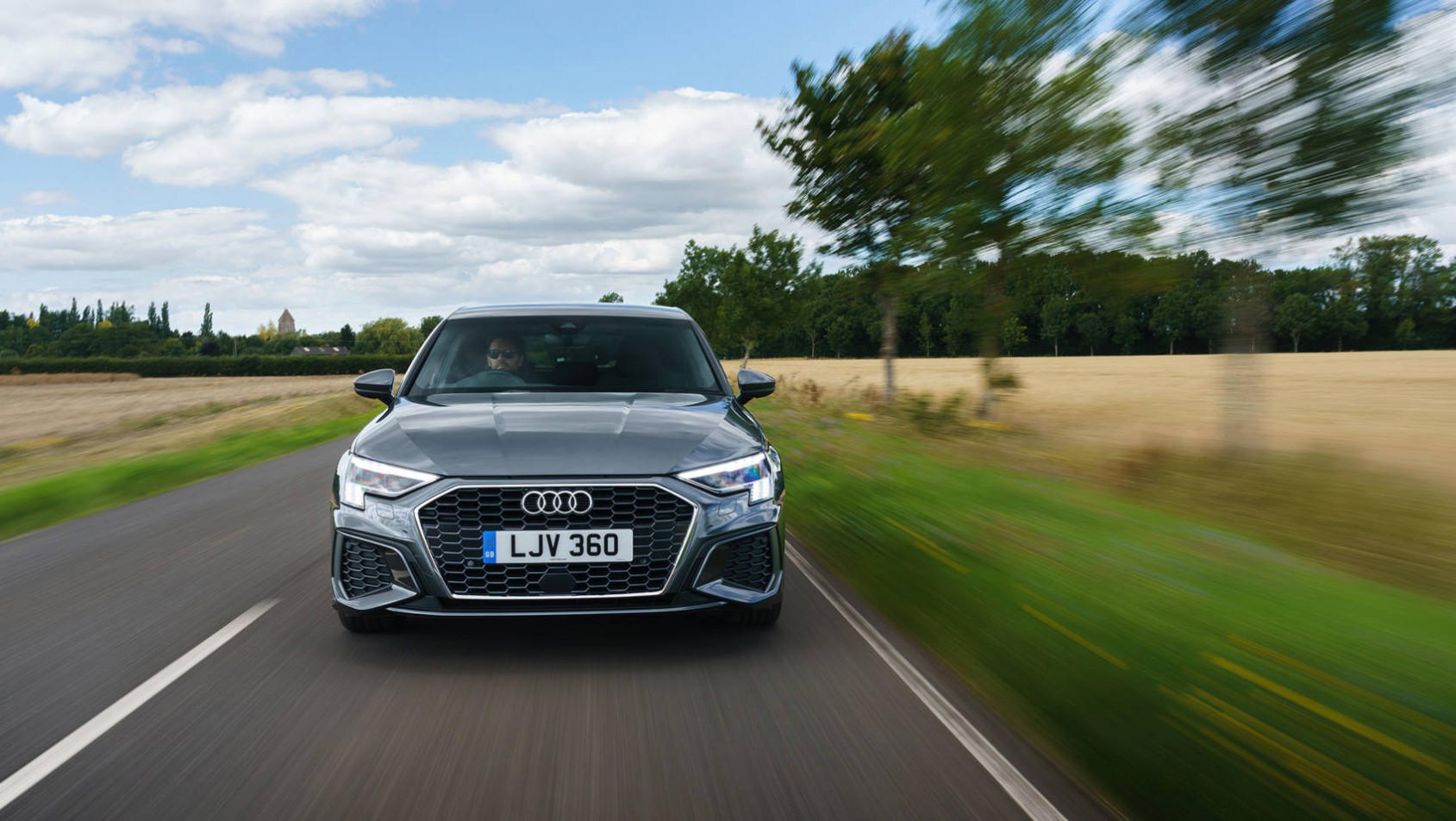 Nowe Audi A3 w trakcie jazdy