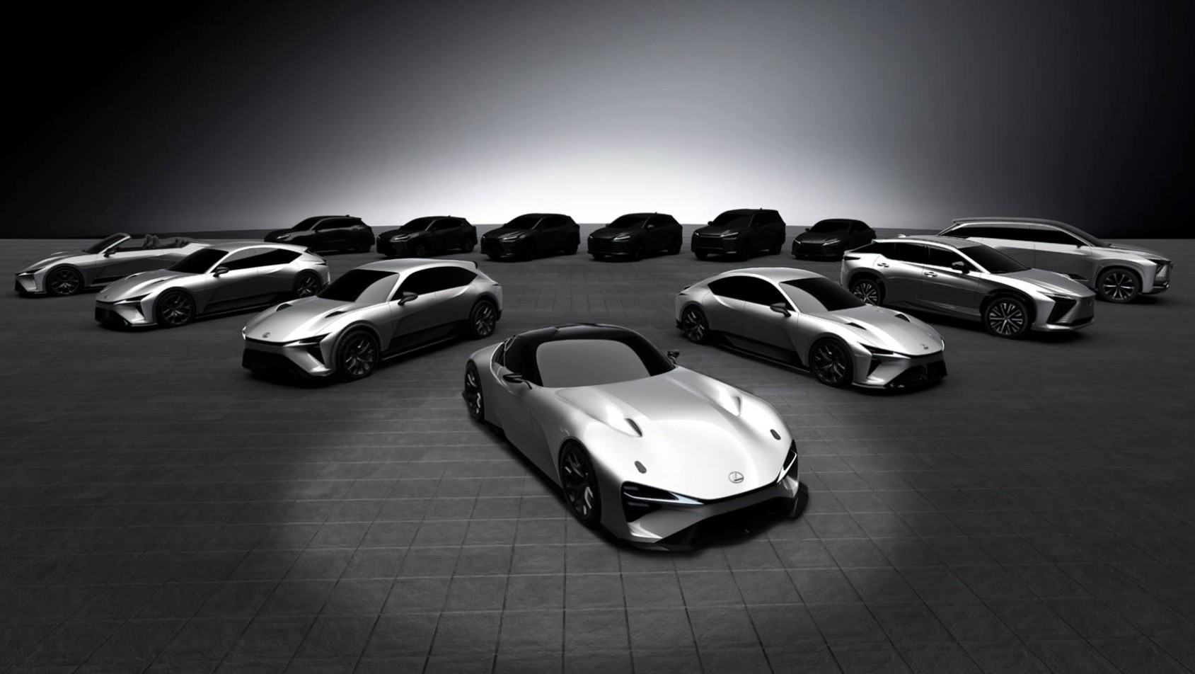 Portfolio nowych samochodów Lexusa