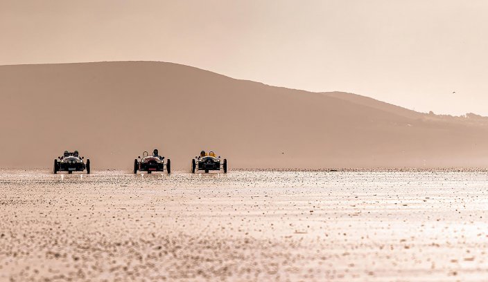 Morgan 3Wheeler na plaży