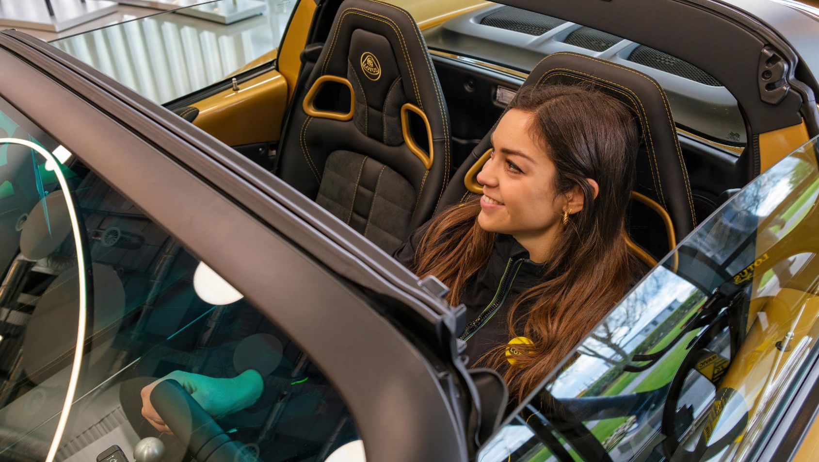 Elise za kierownicą Lotusa