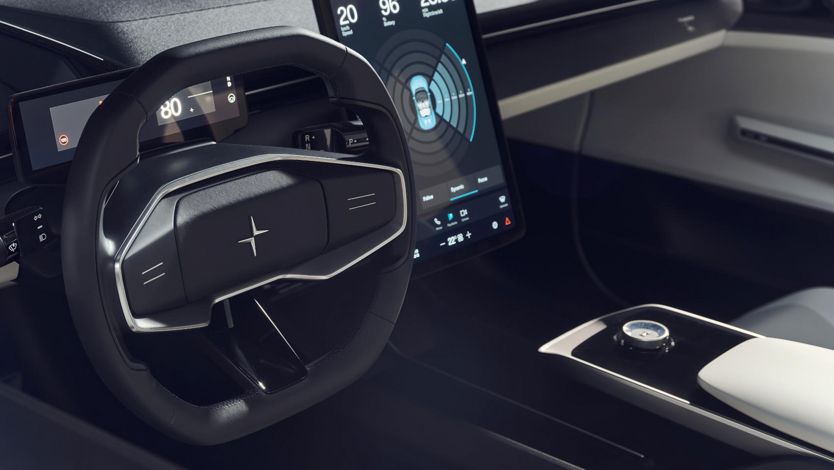 Polestar O2 wnętrze auta