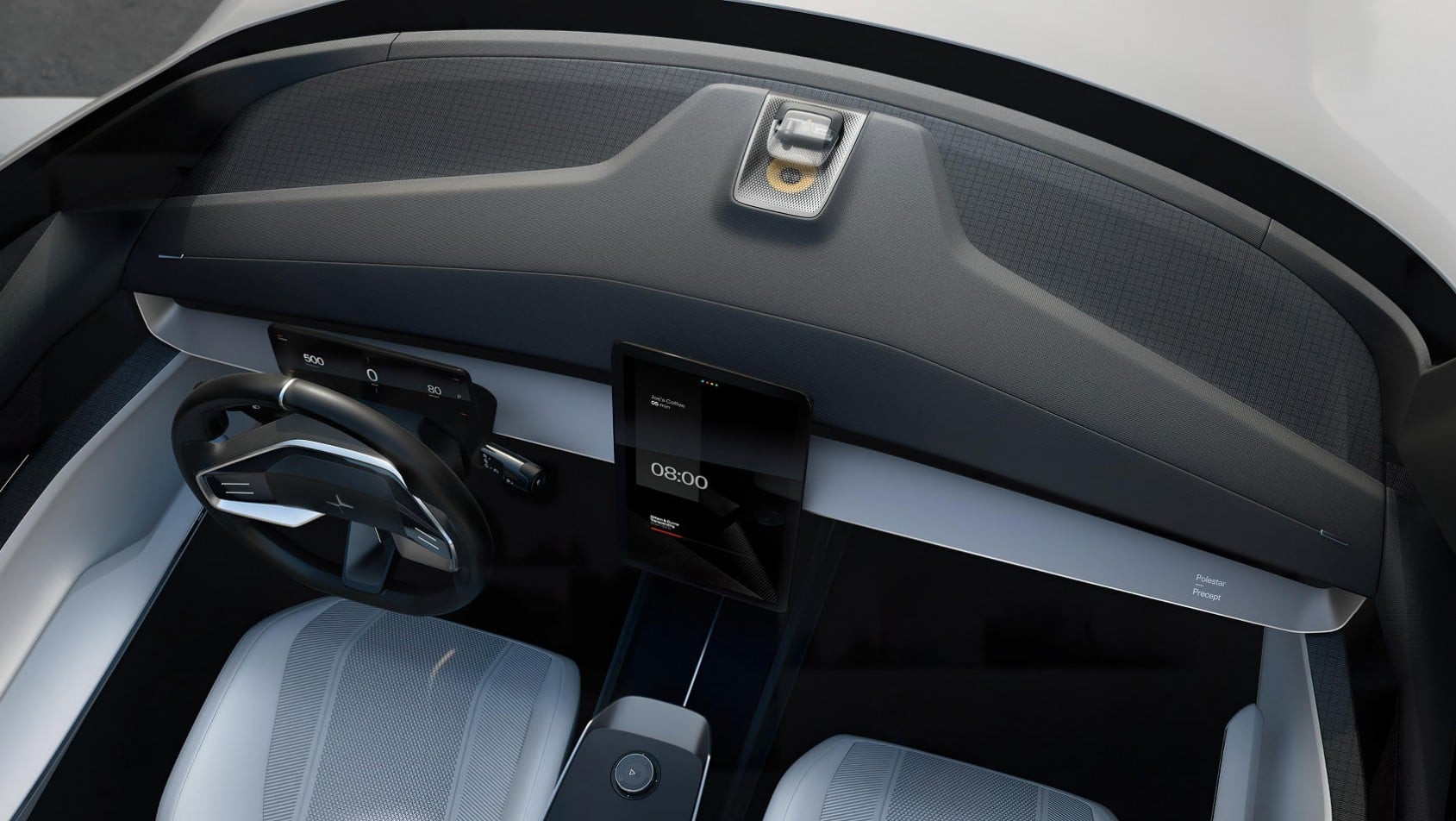 Polestar 5 Precept concept widok z góry