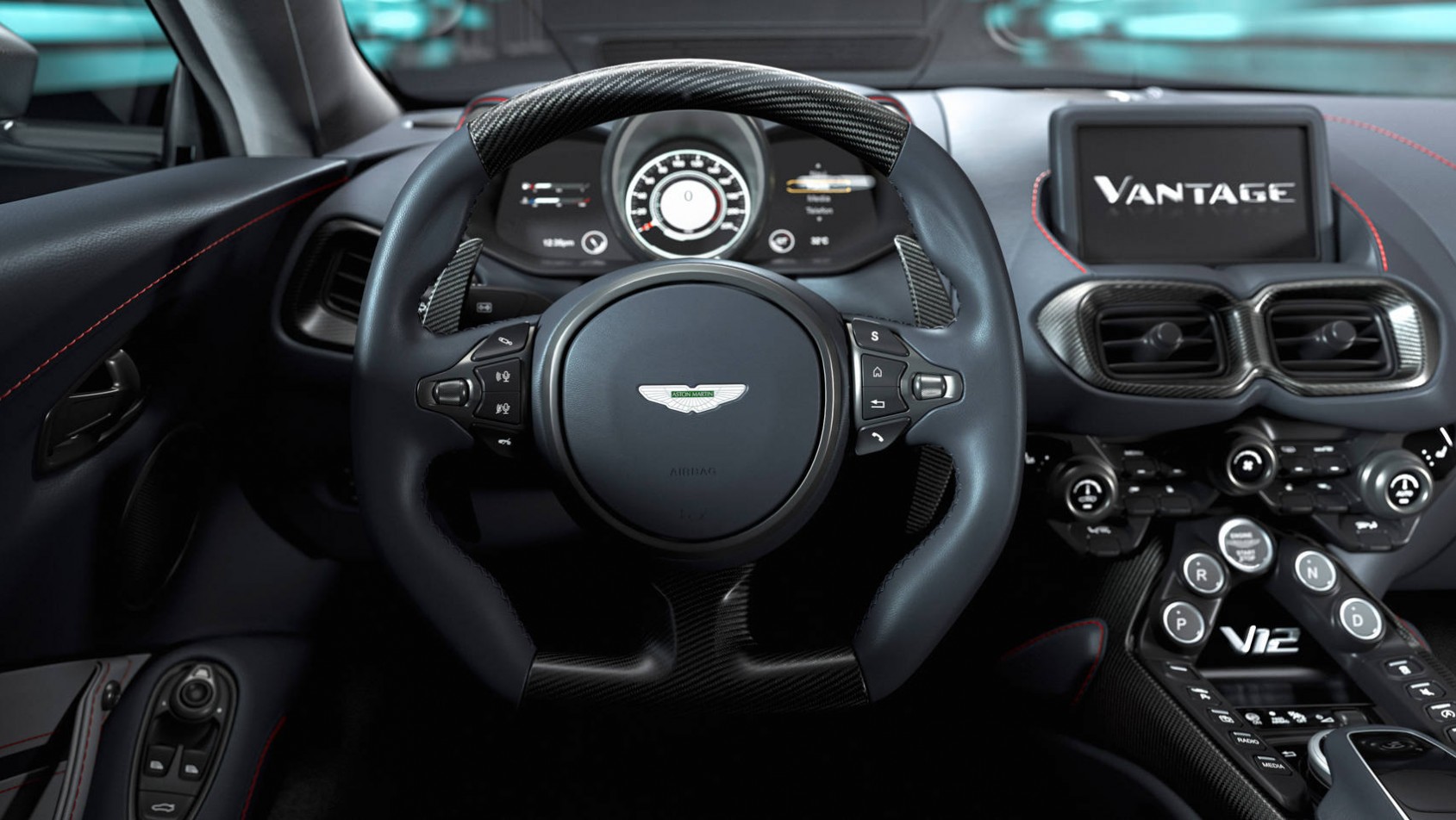 2022 Aston Martin V12 Vantage wnętrze auta