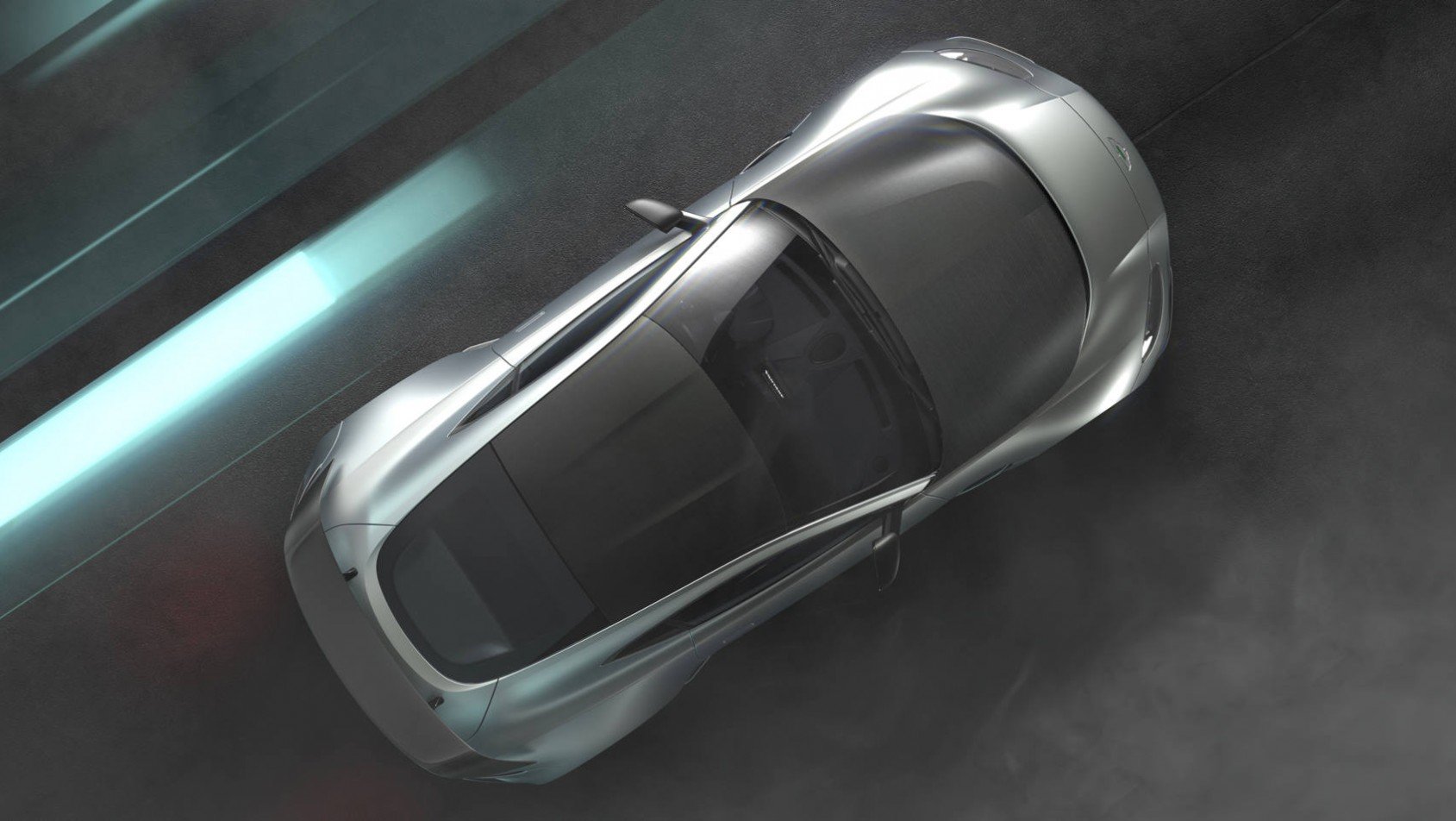 Limitowany Aston Martin V12 Vantage z lotu ptaka