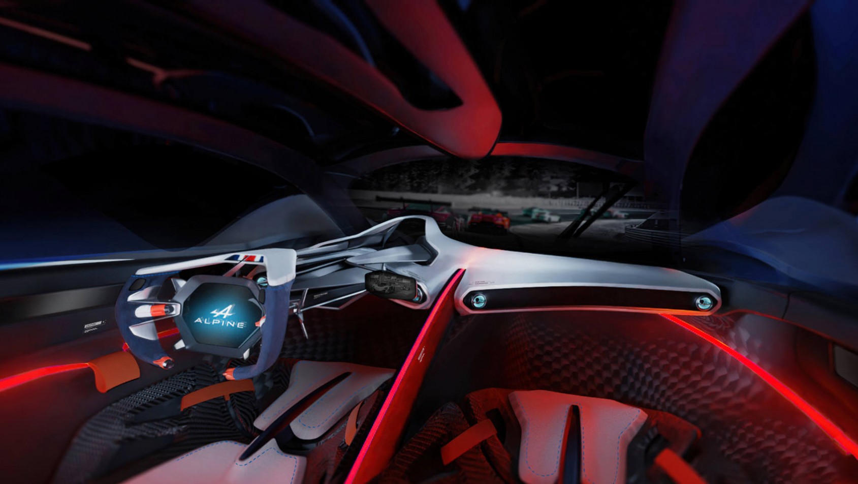 Alpine A4810 Concept - futurystyczne wnętrze