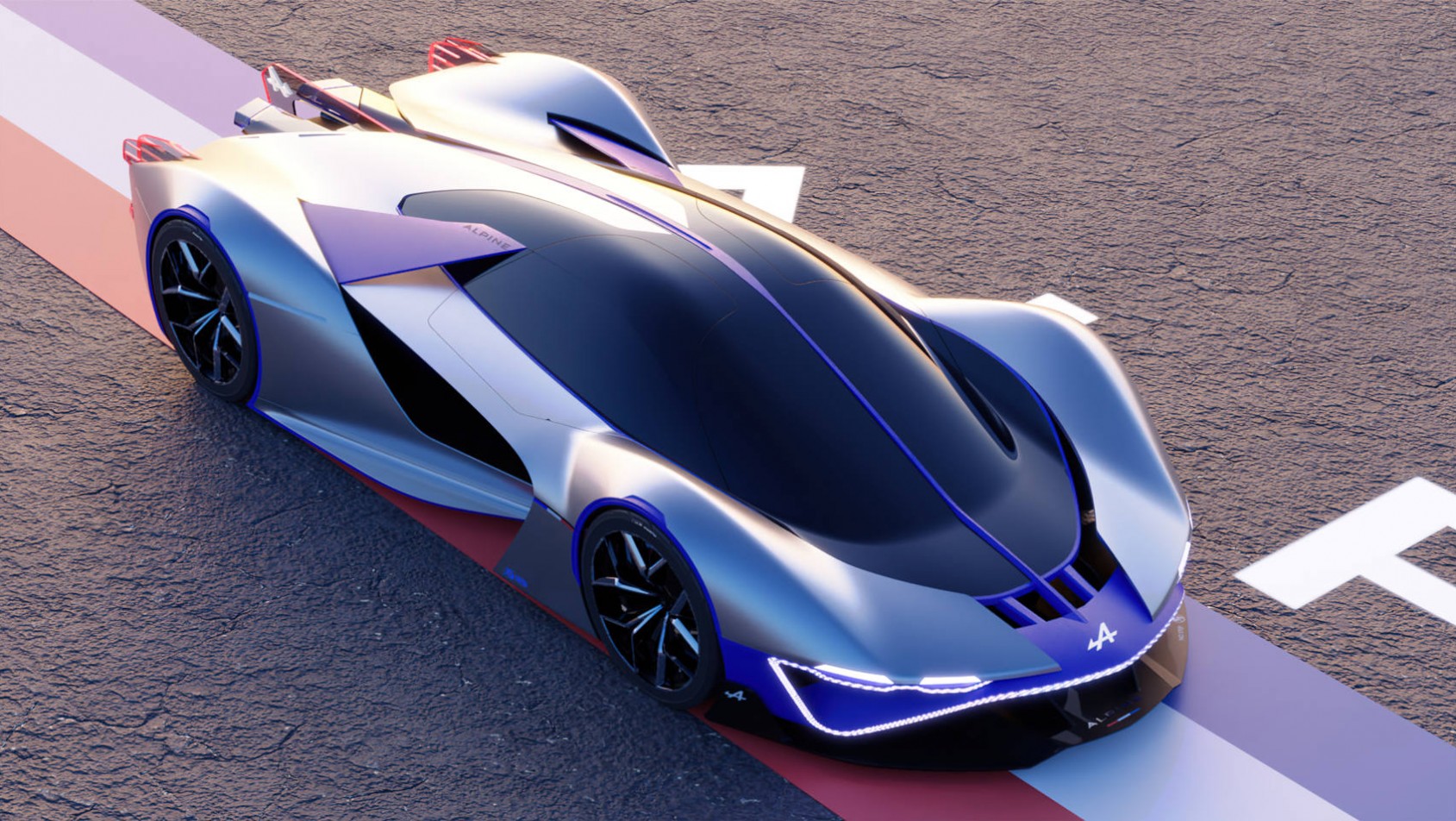 Alpine A4810 Concept - ujęcie z lotu ptaka
