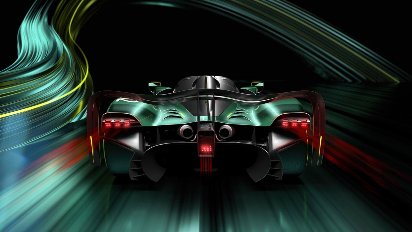 Aston Martin Valkyrie AMR Pro - zbliżenie na tył auta