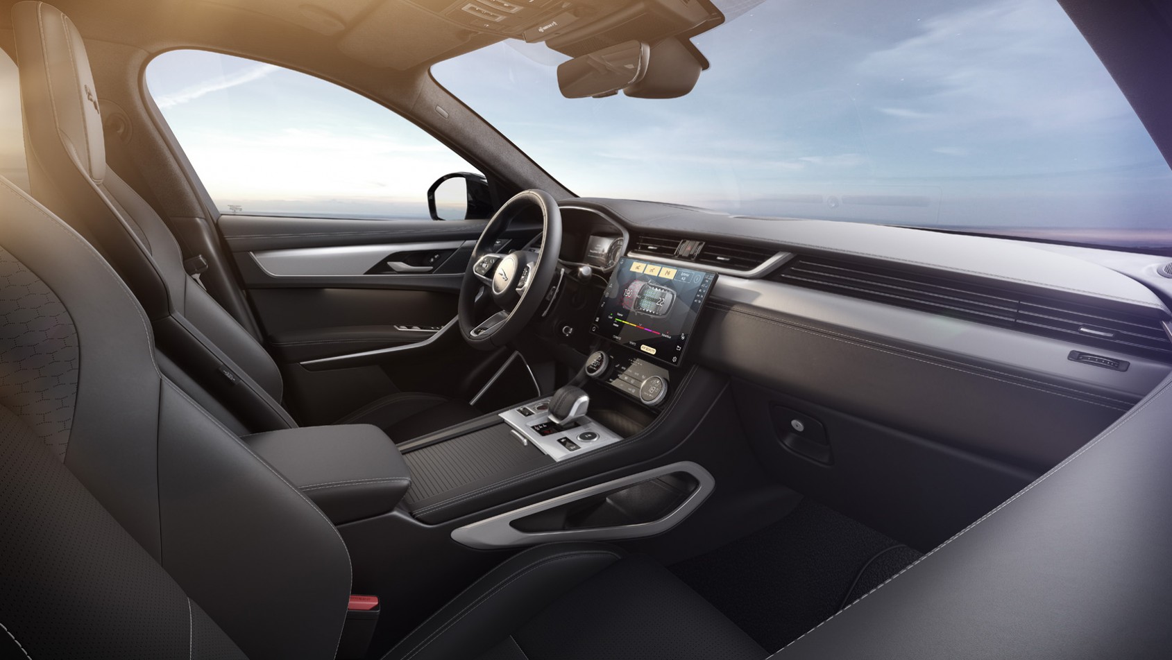 Jaguar_F-PACE_wnętrze od strony pasażera