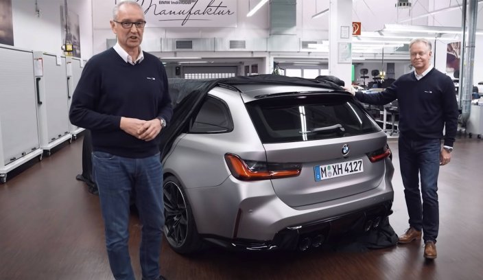 BMW M3 Touring - tył auta bez kamuflażu