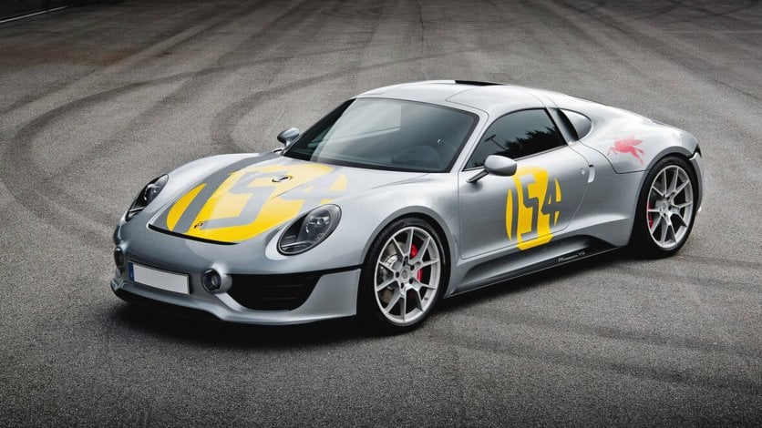 Porsche 718 Boxter/Cayman Porsche 718 sylwetka z przodu