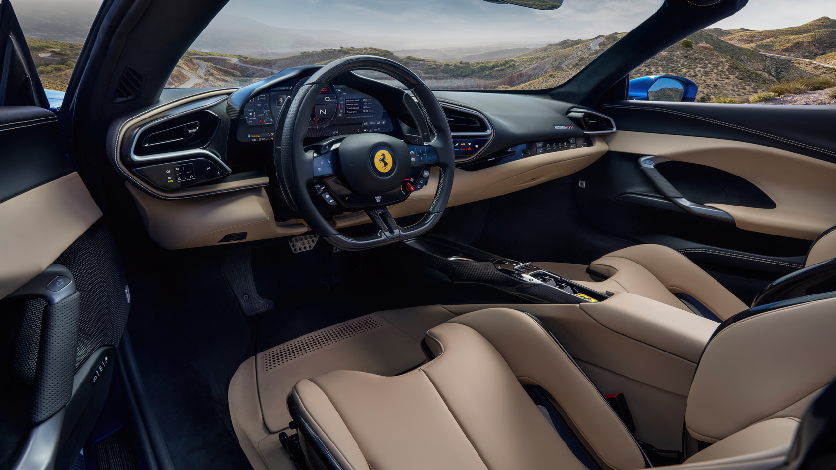 Ferrari 296 GTS - wnętrze auta