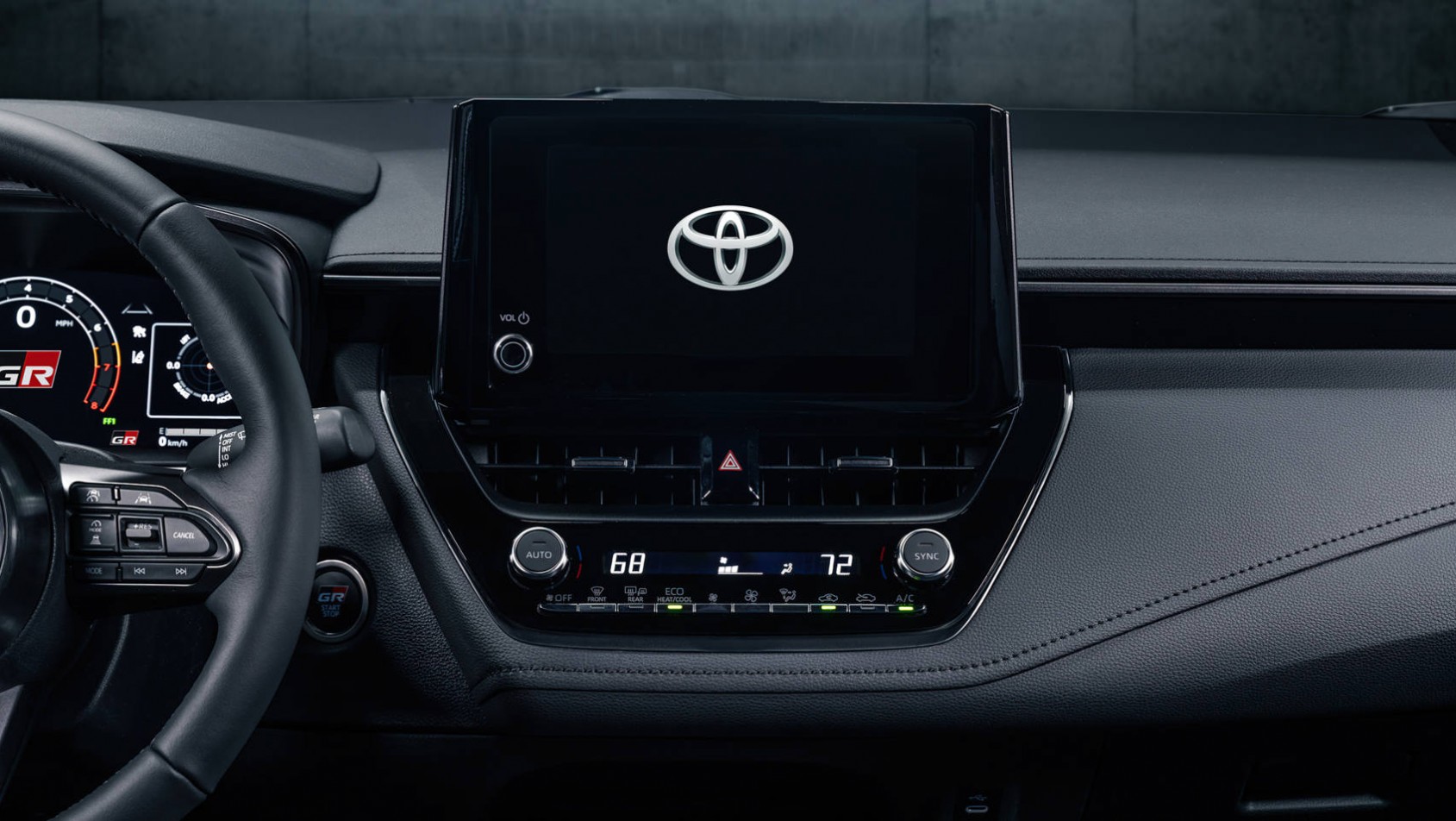Toyota Corolla GR ekran centralny