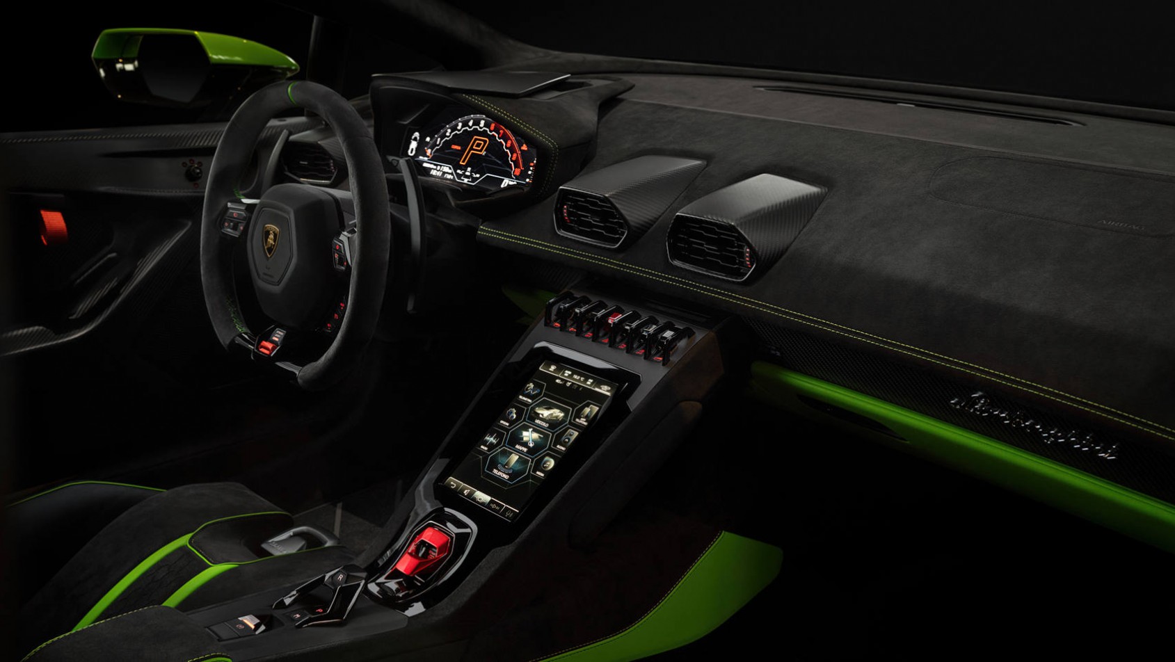 Wnętrze Lamborghini Huracan Tecnica