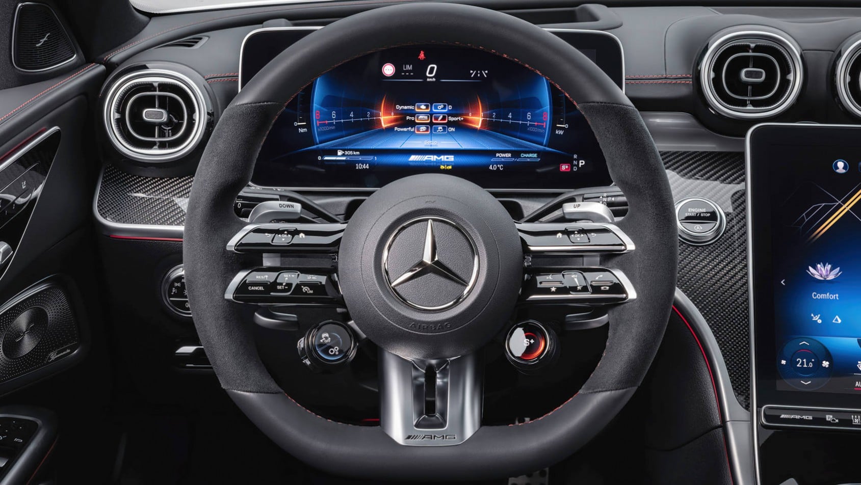 Mercedes-AMG C43 - kierownica multimedialna