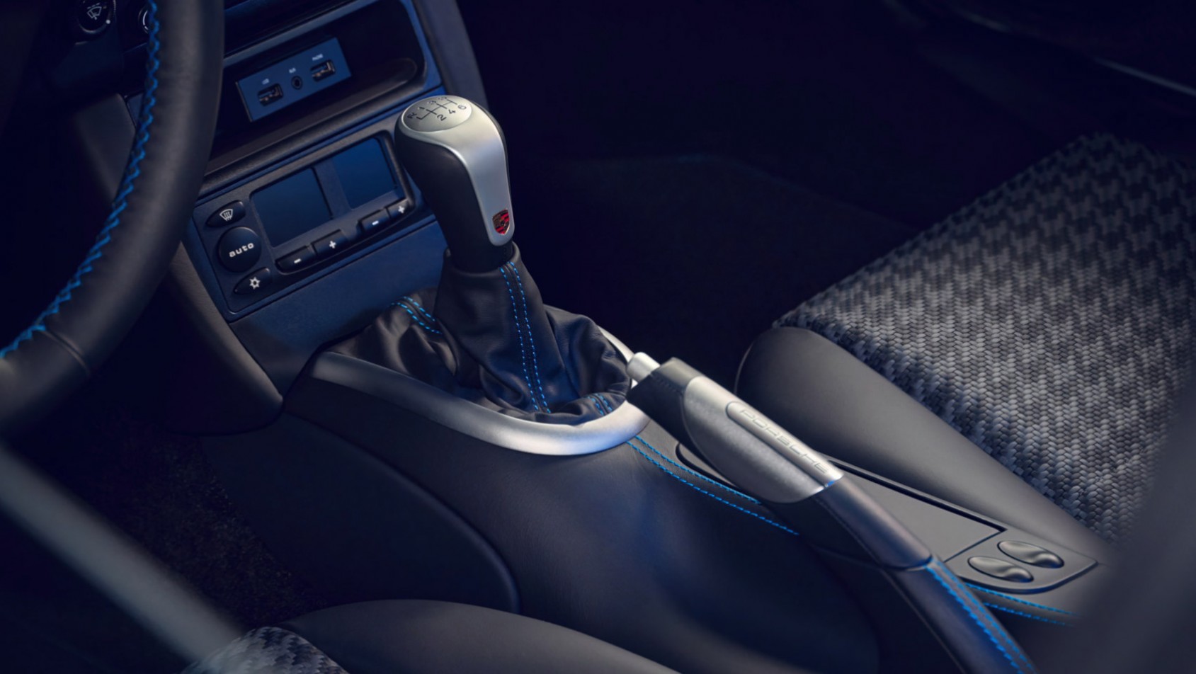 Porsche 911 Classic Club Coupe - dźwignia skrzyni biegów