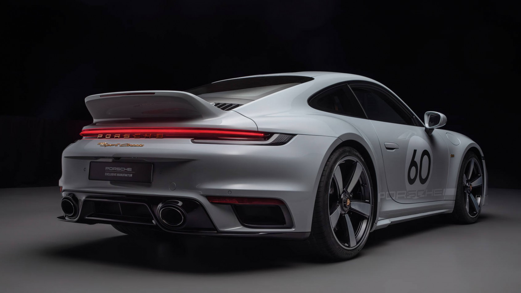 Porsche 911 Sport Classic sylwetka z tyłu