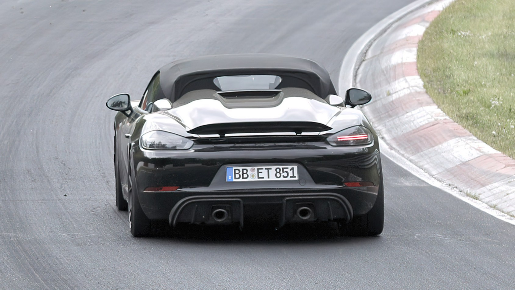 Porsche Boxter Spyder z tyłu