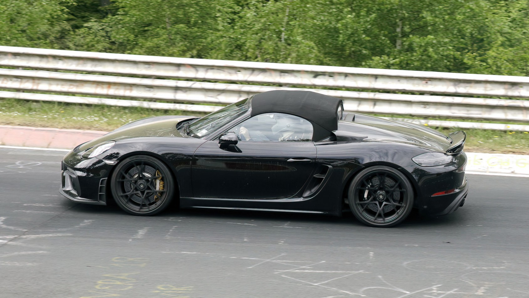 Porsche Boxster 718 w ruchu