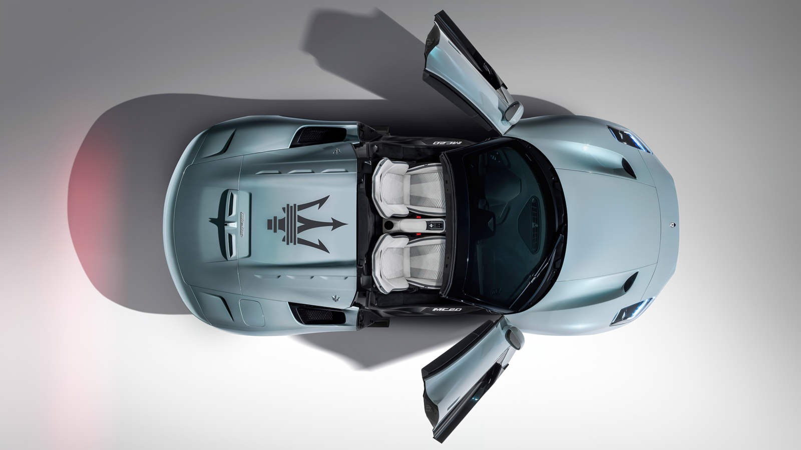 Maserati MC20 Cielo z lotu ptaka