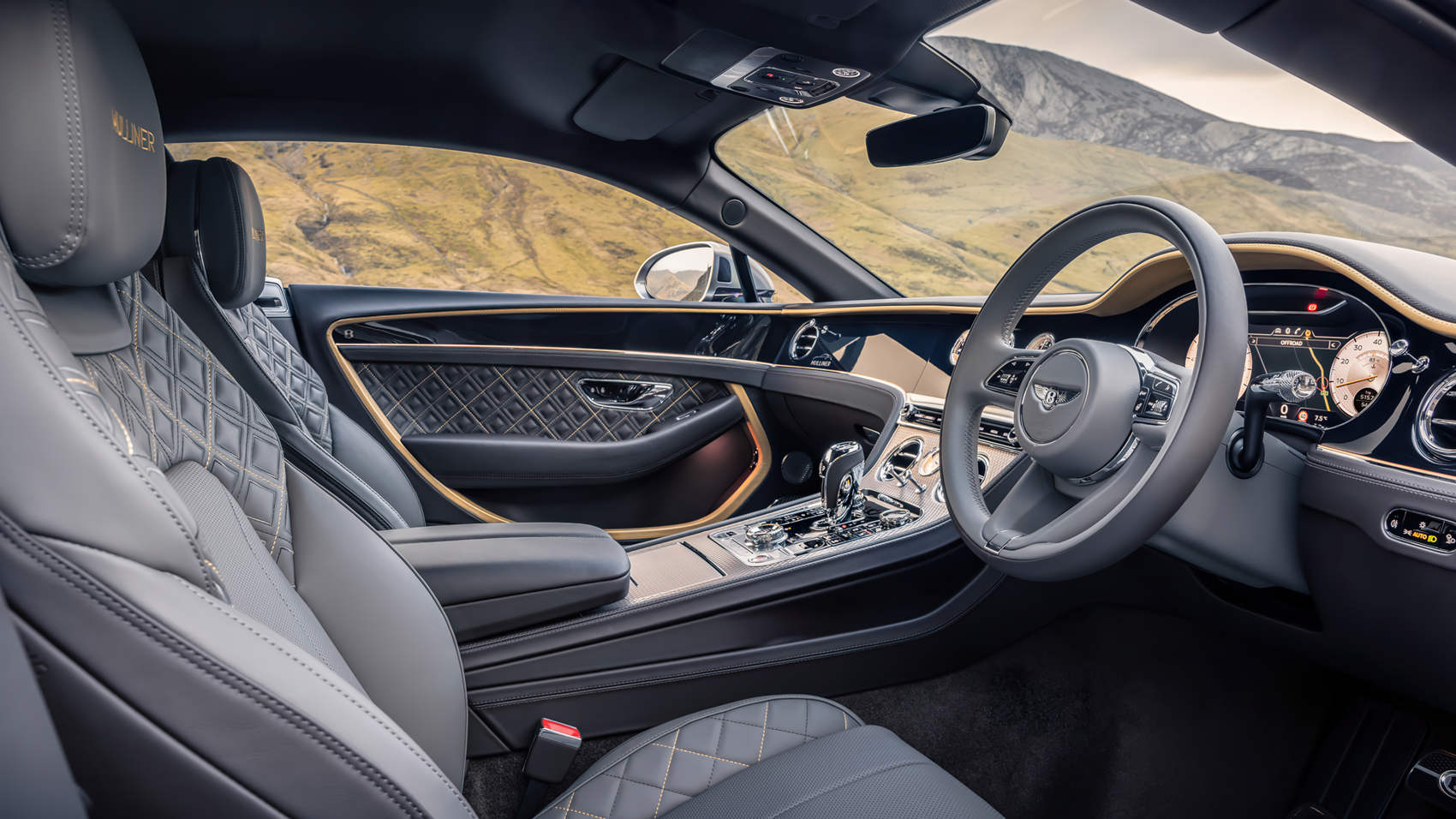 Bentley Continental GT Mulliner - luksusowe wnętrze