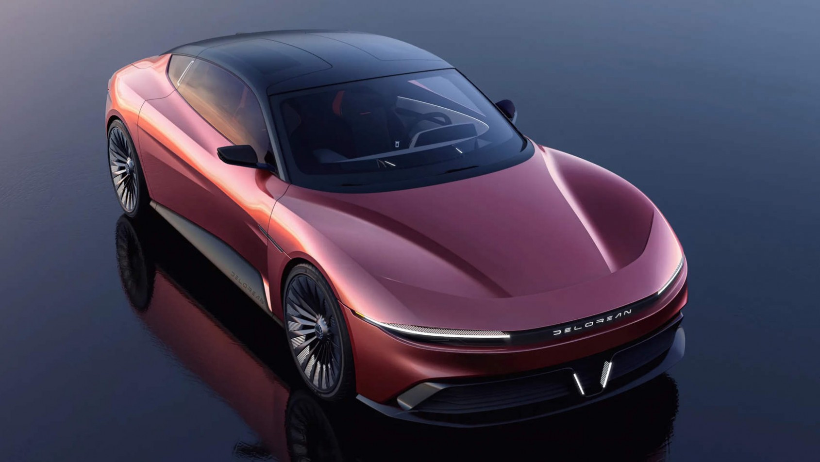 DeLorean Motor Company Alpha 5 - stojący na tafli wody