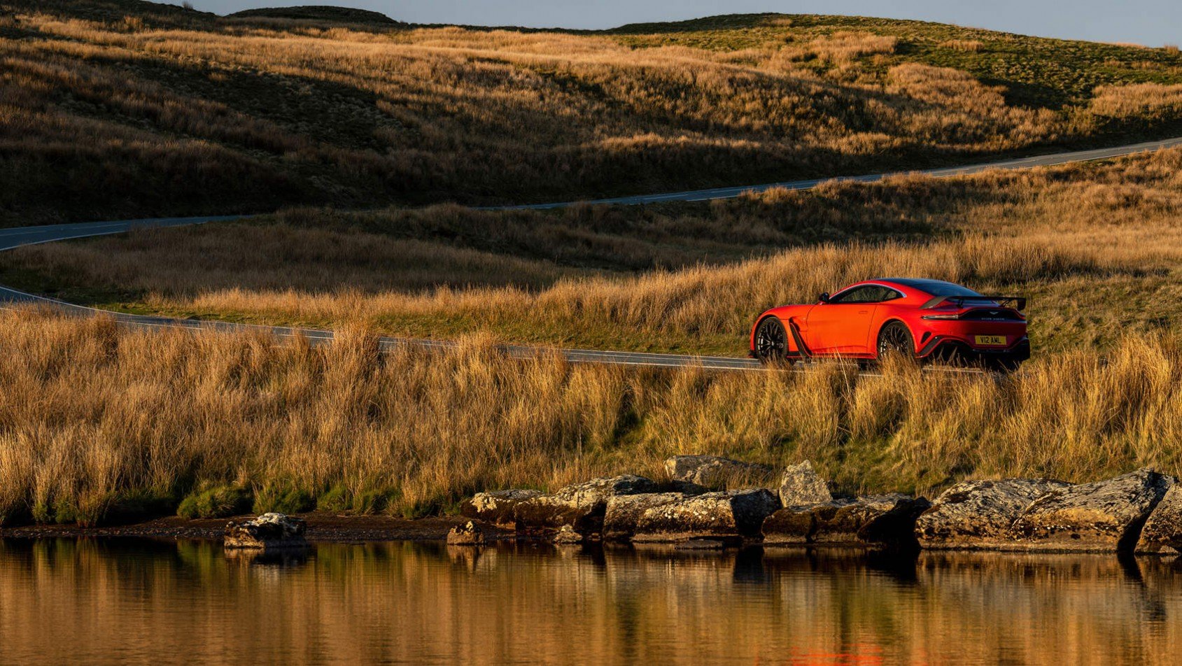Aston Martin V12 Vantage red