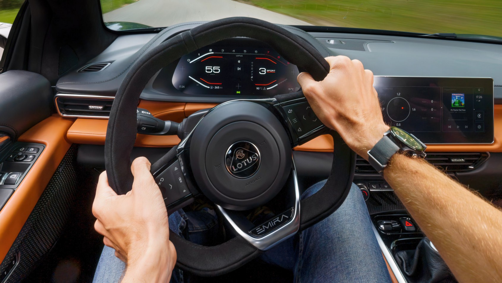 2022 Lotus Emira wnętrze - kierownica