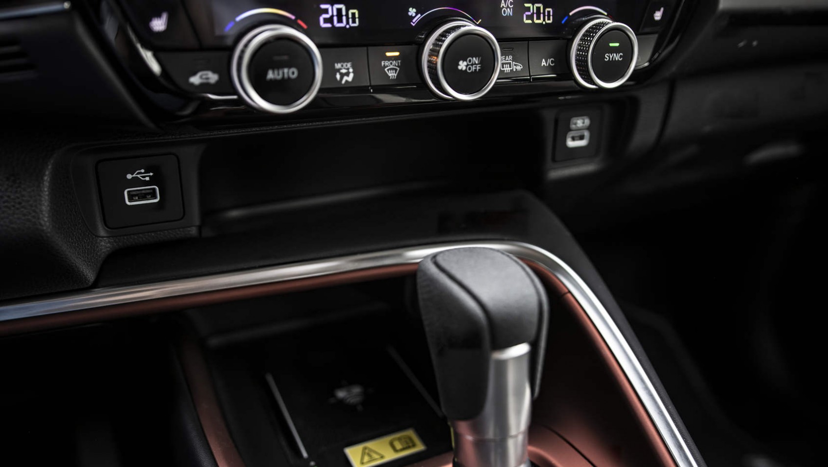 Honda HR-V - pokrętła klimatyzacji