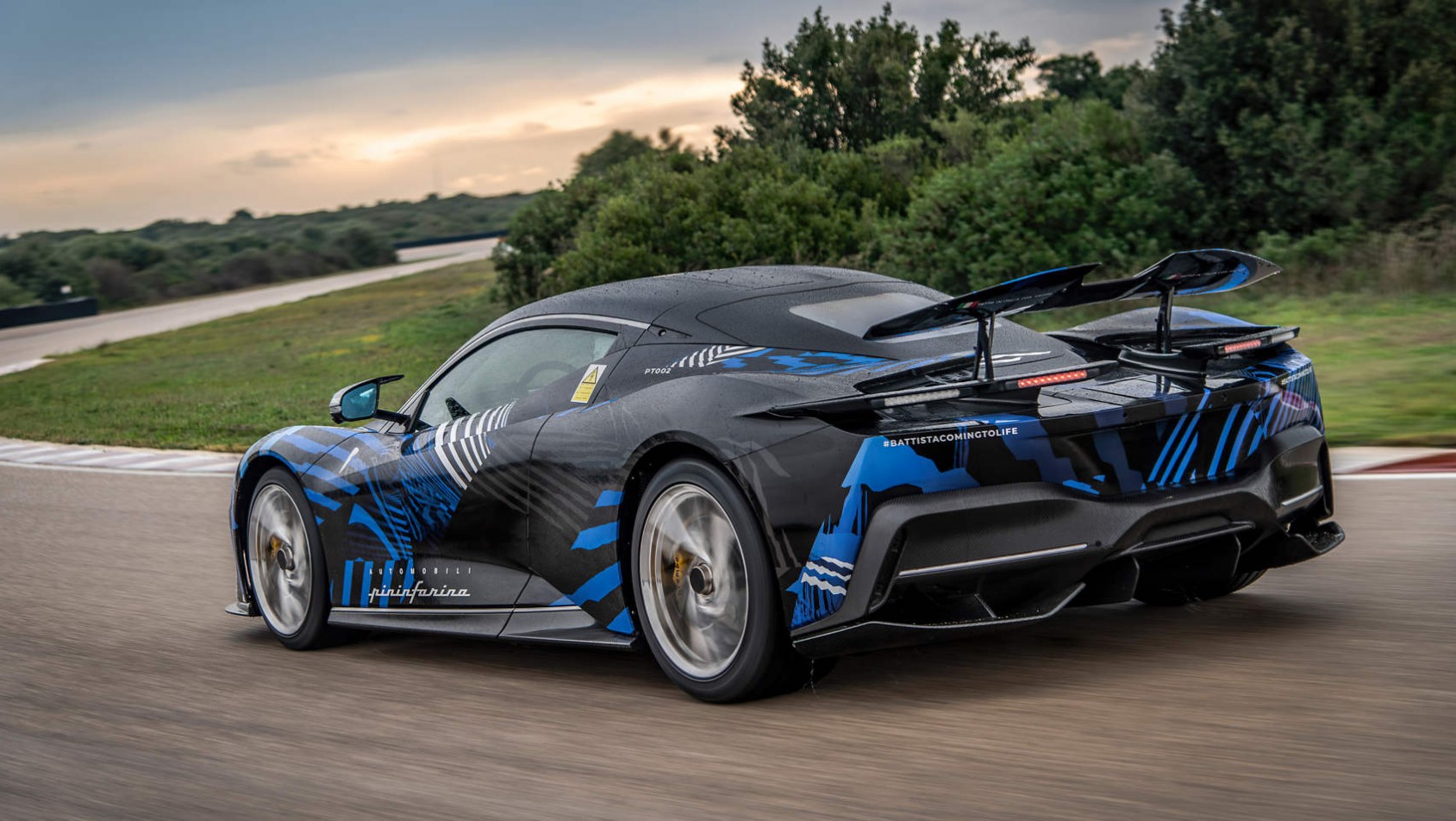 Pininfarina Battista na torze