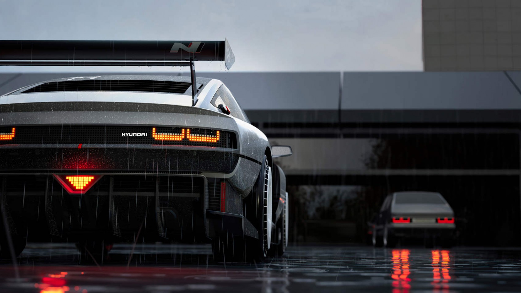 Hyundai N Vision 74 Concept Hyundai N Vision 74 Concept - ledowe światła