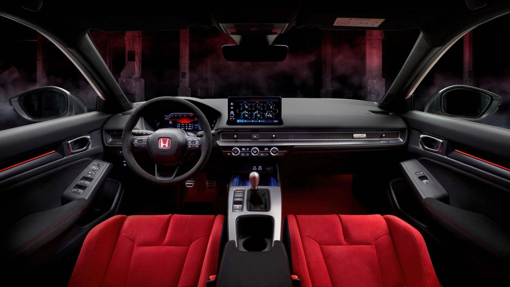 Kabina Hondy Civic Type R Nowa Honda Civic Type R - wnętrze auta