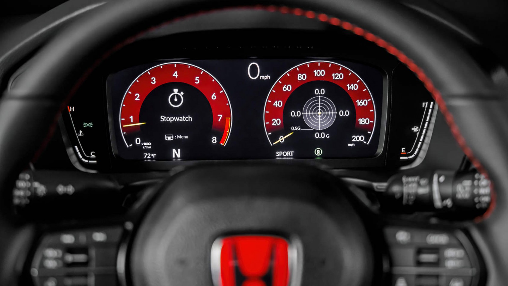 Nowa Honda Civic Type R Nowa Honda Civic Type R - zegary