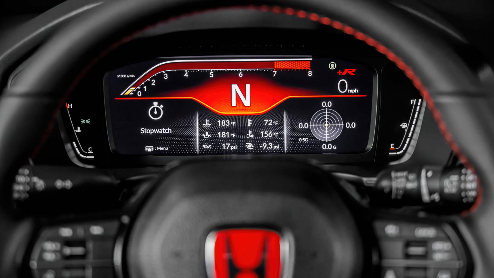Nowa Honda Civic Type R Nowa Honda Civic Type R - elektroniczne zegary