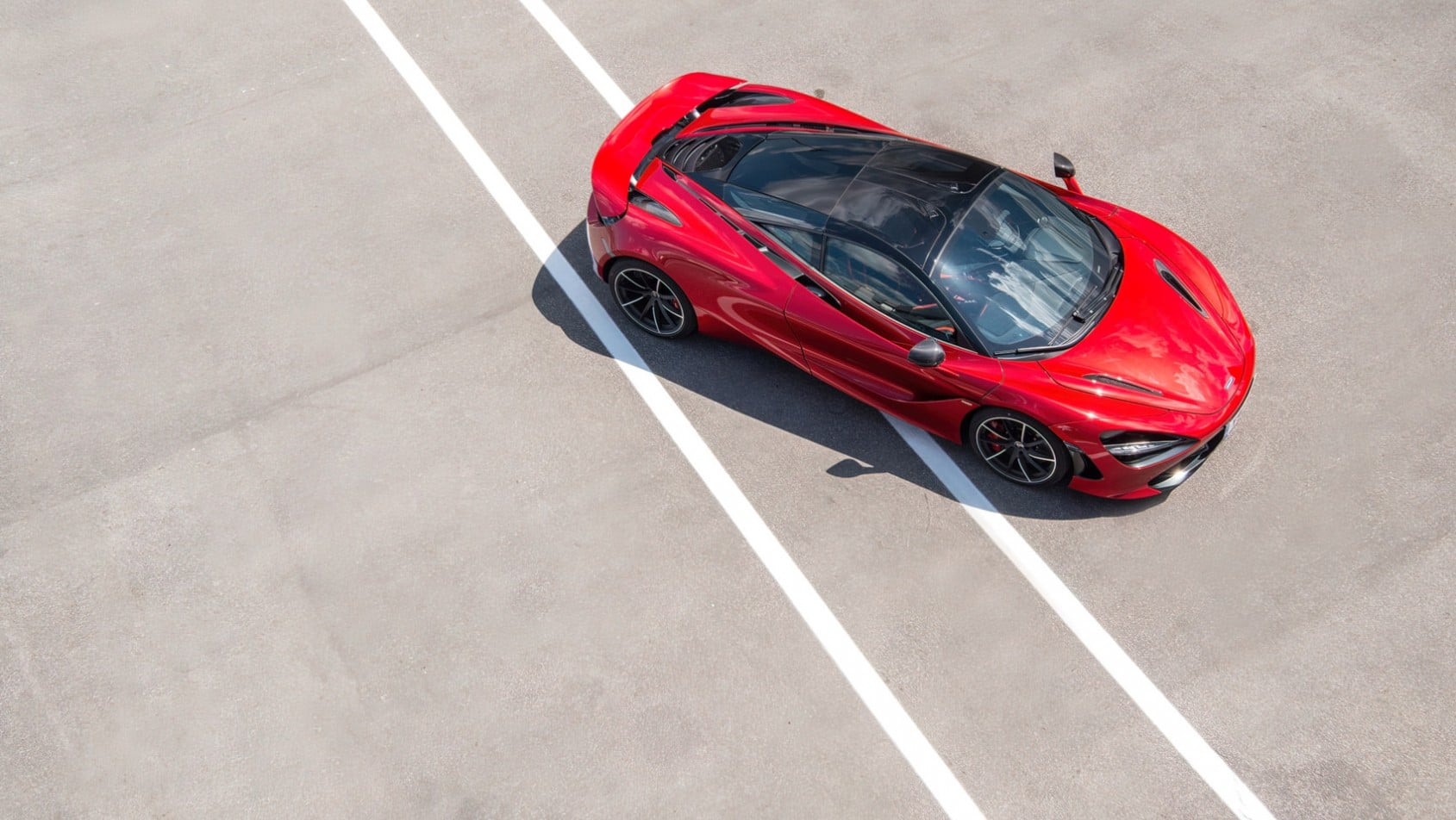 McLaren 720s z lotu ptaka